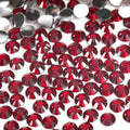#12 Crimson - Bag of Flat Back Rhinestone Face Gems in Choice of 2,3,4,5 or 6mm
