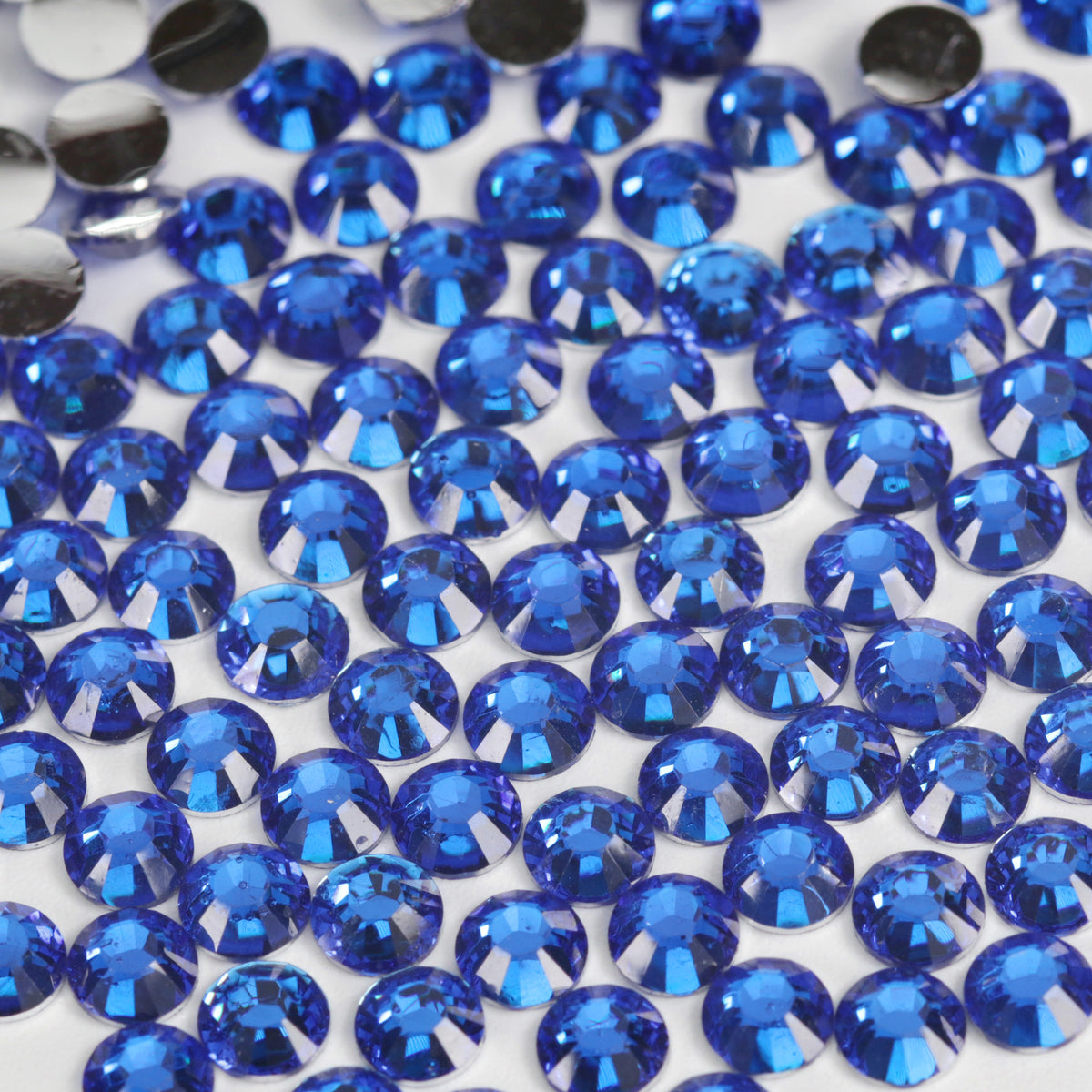 #15 Royal Blue - Bag of Flat Back Rhinestone Face Gems in Choice of 2,3,4,5 or 6mm