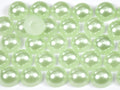 "Light Green" Flat Back Pearl Scrapbooking Costume Face Gems  Size 2mm to 12mm