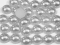 "Light Grey" Flat Back Pearl Scrapbooking Costume Face Gems  Size 2mm to 12mm