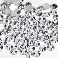 #2 Metallic Silver - Bag of Flat Back Rhinestone Face Gems in Choice of 2,3,4,5, 6mm and 10g mixed Sizes