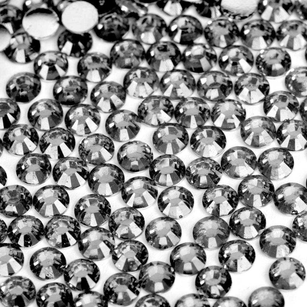 #31 Grey - Bag of Flat Back Rhinestone Face Gems in Choice of 2,3,4,5 or 6mm