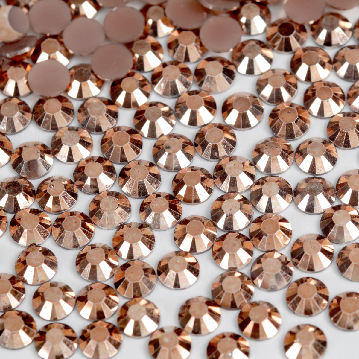 #36 Metallic Bronze - Flat Back Rhinestone Face Gems in 2-6mm