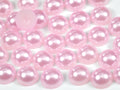 "Light Pink" Flat Back Pearl Scrapbooking Costume Face Gems  Size 2mm to 12mm