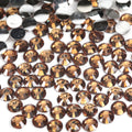 #8 Coffee - Bag of Flat Back Rhinestone Face Gems in Choice of 2,3,4,5,6mm and 10g mixed Sizes