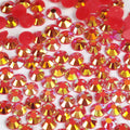 A10 Red Flat Back AB Iridescent Rhinestone Face Gems in 2-4mm