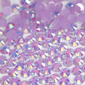 A3 Lilac Flat Back AB Iridescent Rhinestone Face Gems in 2-6mm