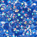 A42 Glassy Dark Blue Flat Back AB Iridescent Rhinestone Face Gems in 2-6mm