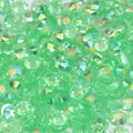 A44 Glassy Green Flat Back AB Iridescent Rhinestone Face Gems in 2-6mm
