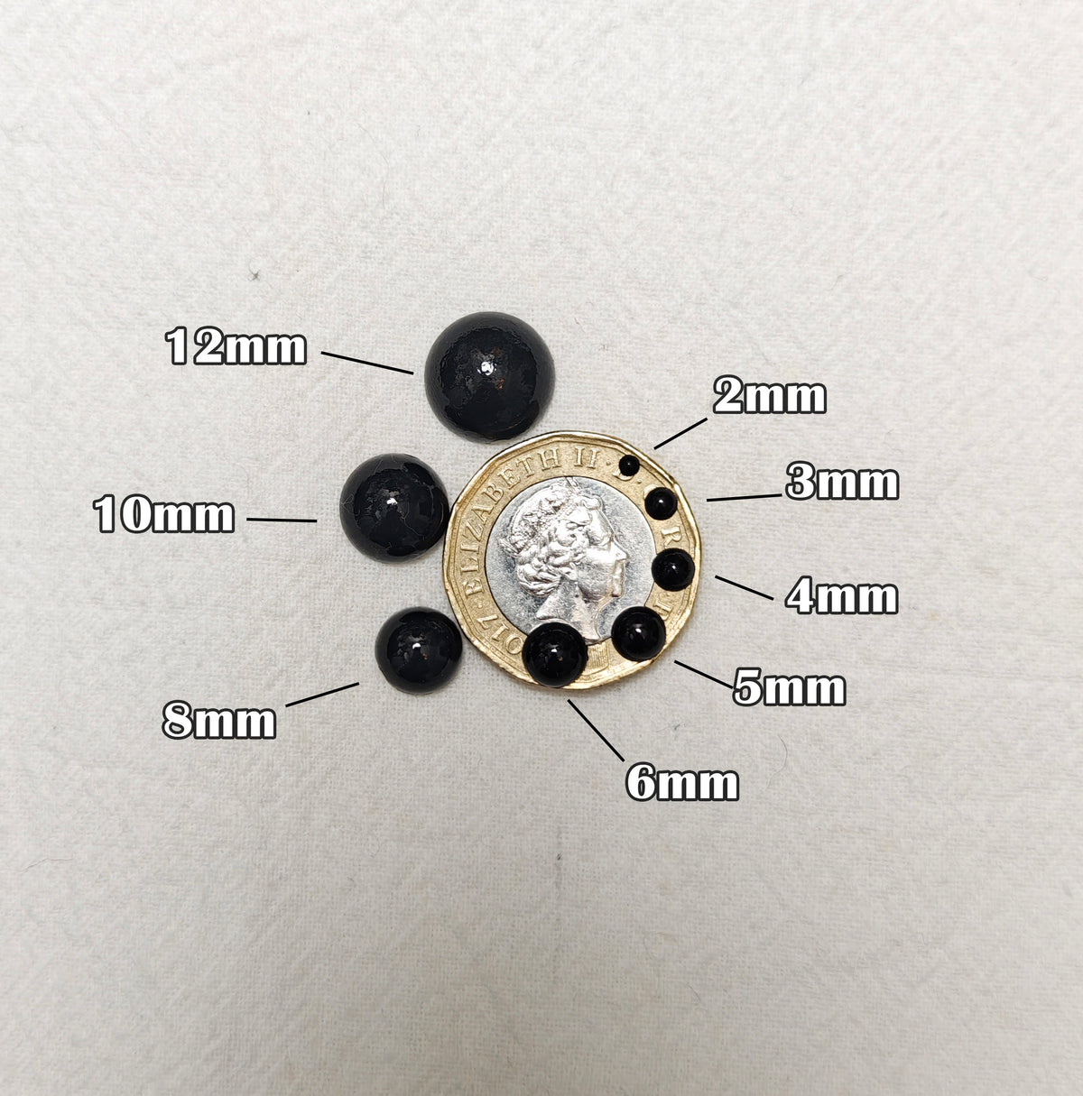 "White" Flat Back Pearl Scrapbooking Costume Face Gems  Size 2mm to 12mm