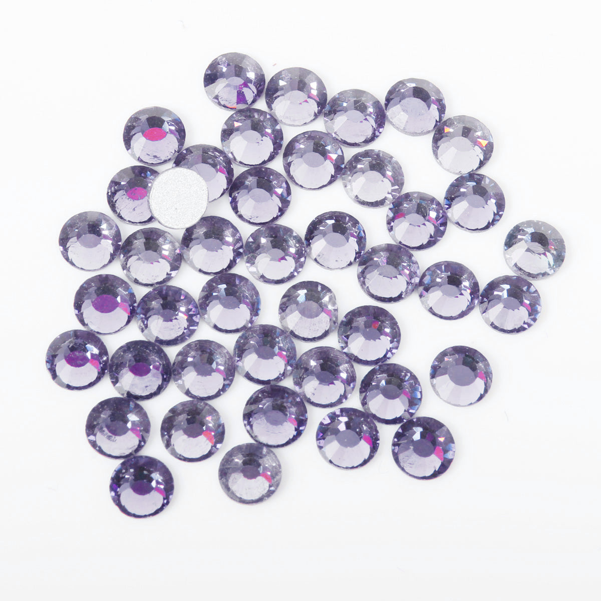Heather 100pcs Glass Rhinestone Face Gems 2mm-5mm