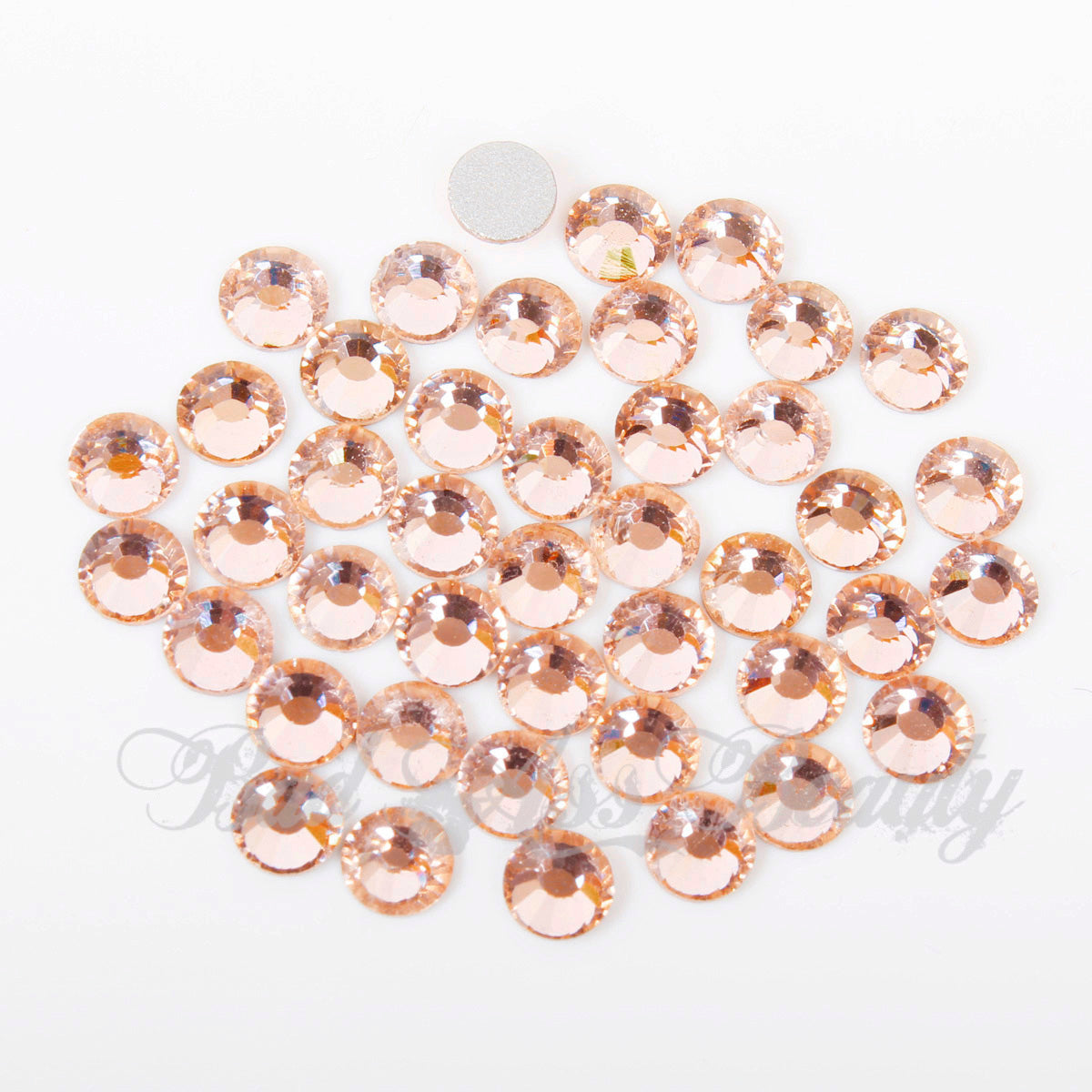 Champagne 100pcs Glass Rhinestone Face Gems 2mm-5mm