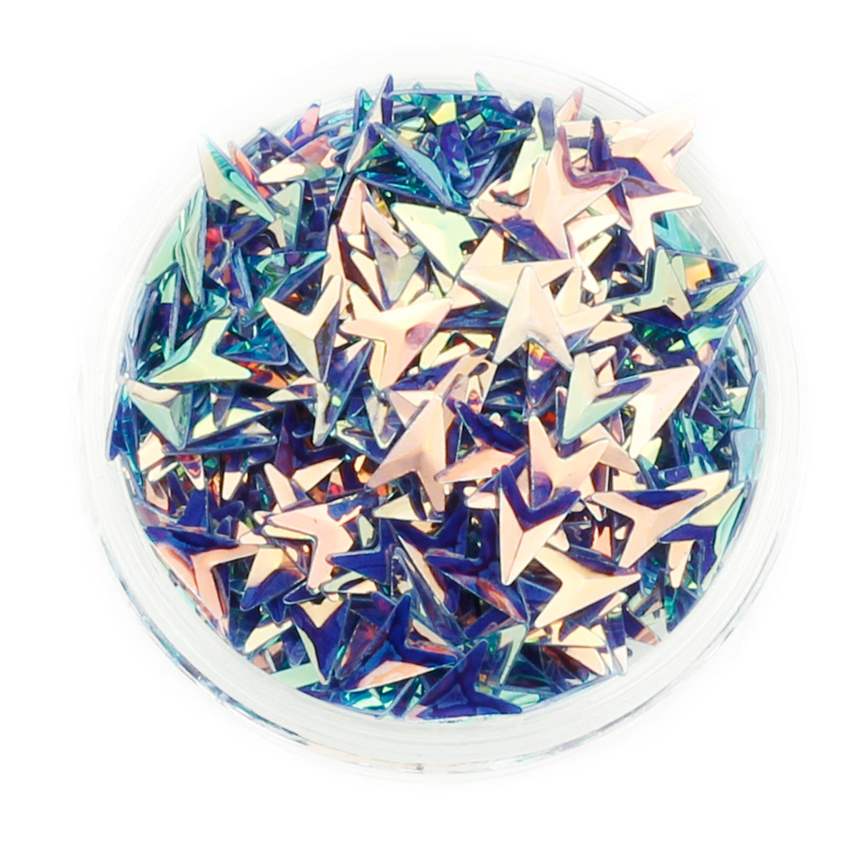 Choice of 12 Colours Duo Chrome 3D Glitter Chevrons