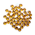 Amber 100pcs Glass Rhinestone Face Gems 2mm-5mm