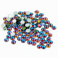 Blue Flame 100pcs Glass Rhinestone Face Gems 2mm-5mm