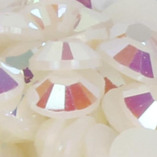 evol snow white iridescent ab rhinestone face gems
