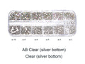 3000pcs Duo Colours Box ss3 - ss10 Nail Art UV Gel Glass Rhinestone Diamante Gem