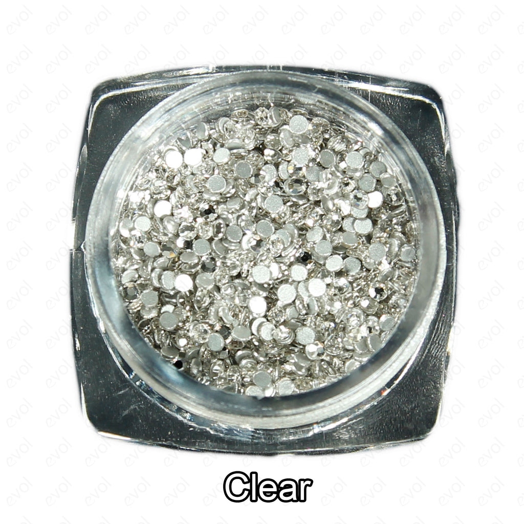 1440pcs SS3 1.4mm Glass Rhinestone Small Tiny Clear Gems Nail Art Bling Diamante