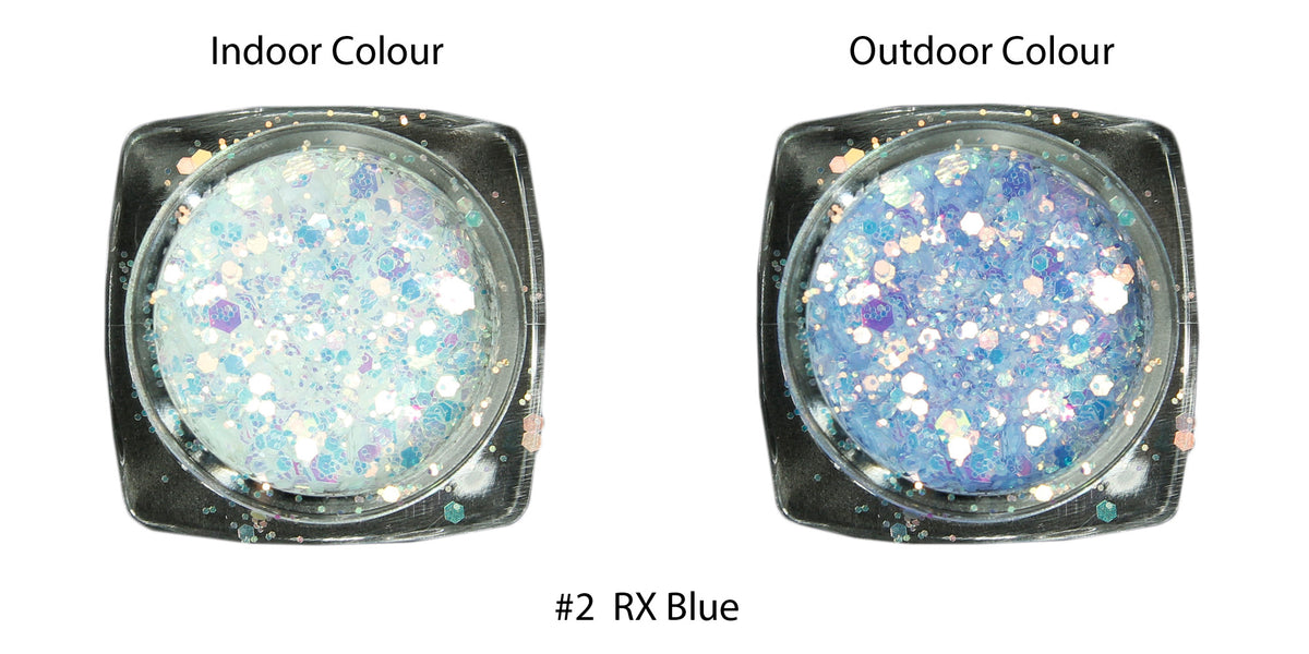 UV Activation Colour Changing Glitter Mixes, 4 Colours Available