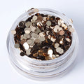 Metallic Champagne 2mm or 3mm Disc Shape Cosmetic Glitter