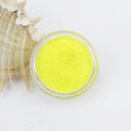 evol fluorescent yellow face dust glitter