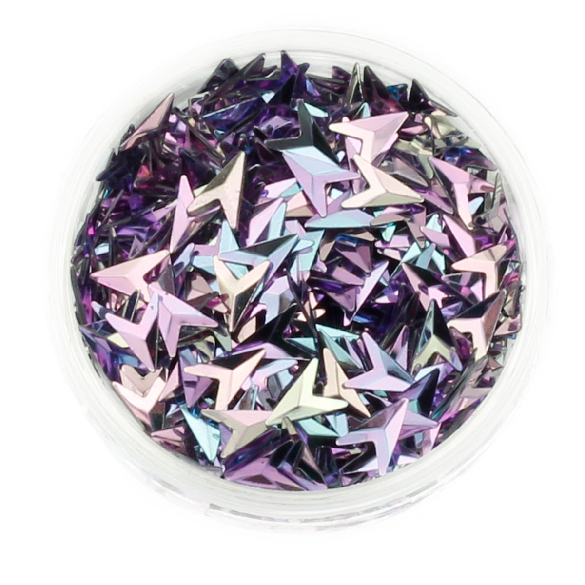 Choice of 12 Colours Duo Chrome 3D Glitter Chevrons