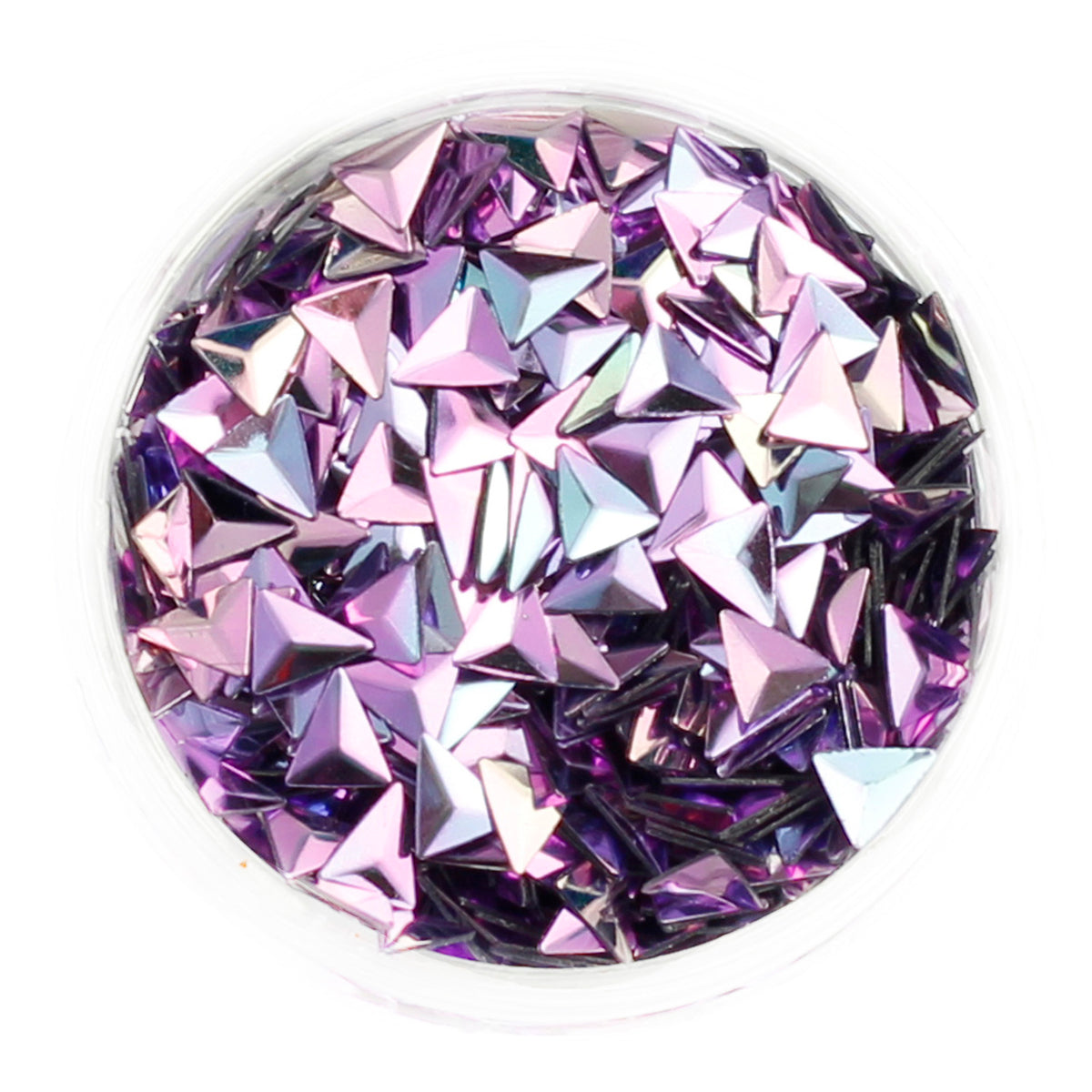 Choice of 12 Colours Duo Chrome 3D Glitter Triangles