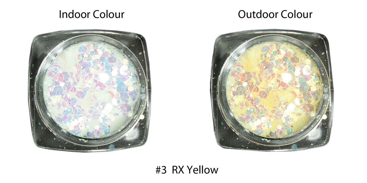 UV Activation Colour Changing Glitter Mixes, 4 Colours Available