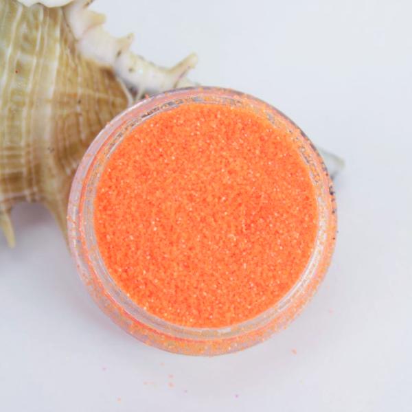 evol fluorescent orange face dust glitter