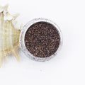 evol coffee brown dust face glitter