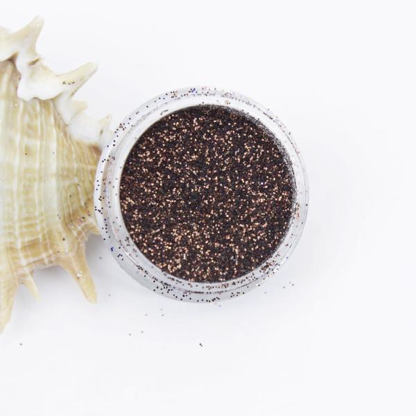 evol coffee brown dust face glitter
