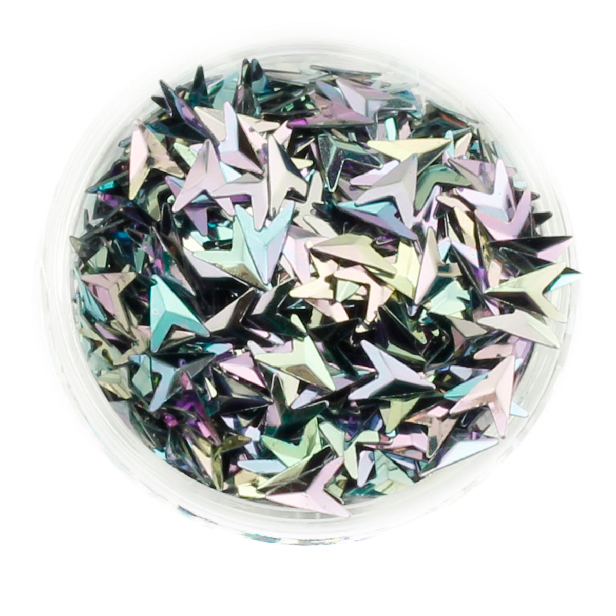 Choice of 12 Colours Duo Chrome 3D Glitter Chevrons