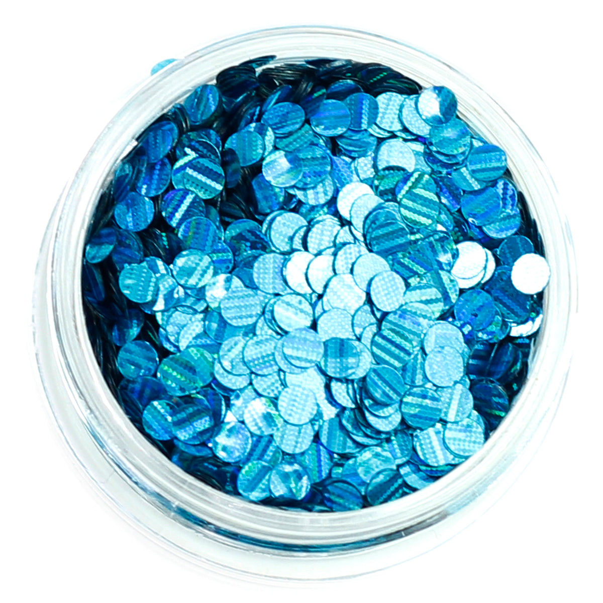Striped Holographic Disc Glitter Pots
