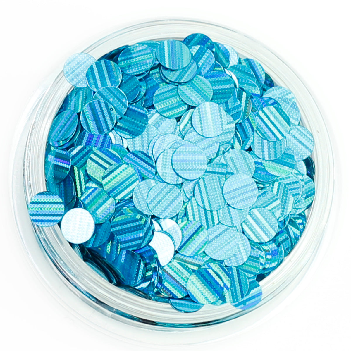 Striped Holographic Disc Glitter Pots