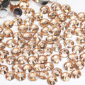 #7 Champagne - Bag of Flat Back Rhinestone Face Gems in Choice of 2,3,4,5, 6mm and 10g mixed Sizes