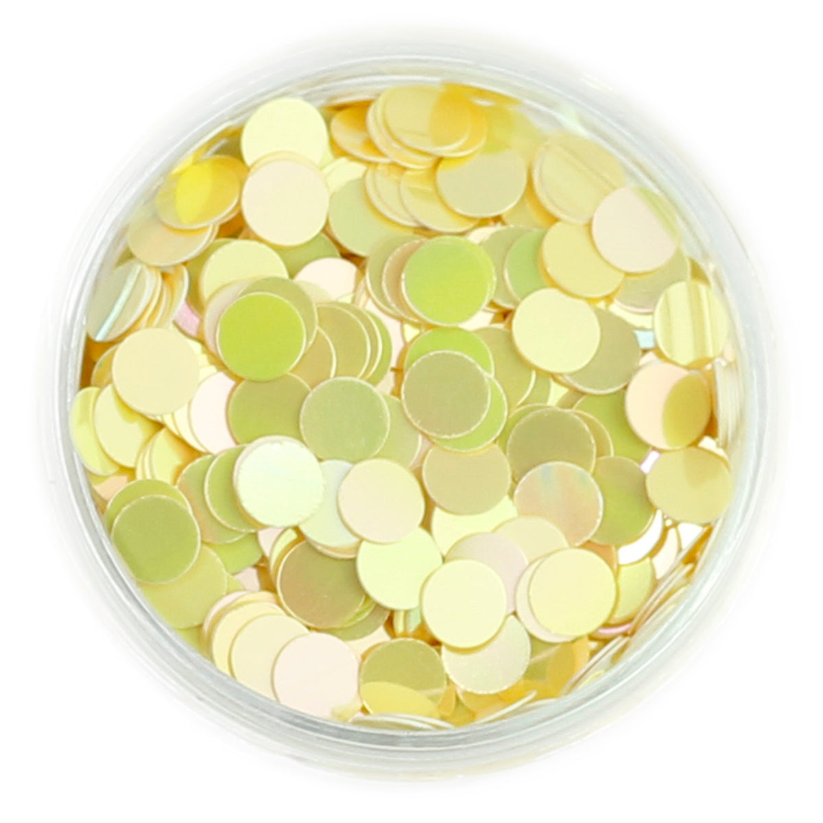 Pearly Disc Glitter Pots