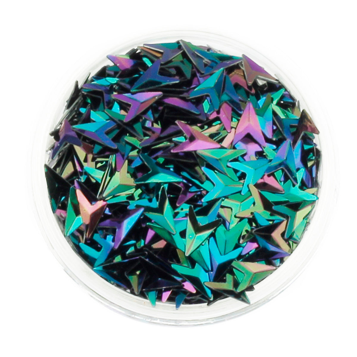 Choice of 12 Colours Duo Chrome 3D Glitter Chevrons