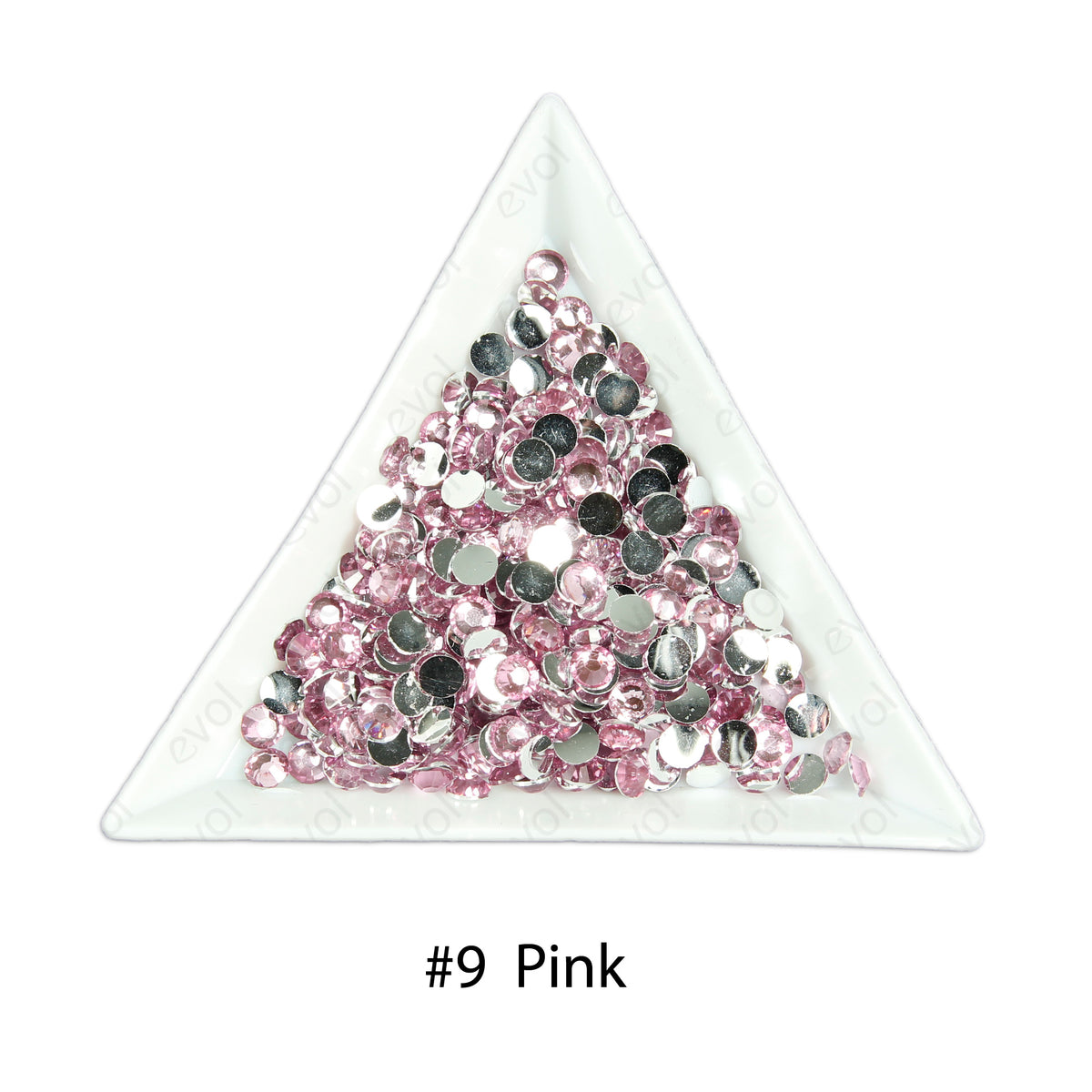 #9 Pink - Bag of Flat Back Rhinestone Face Gems in Choice of 2,3,4,5, 6mm and 10g mixed Sizes