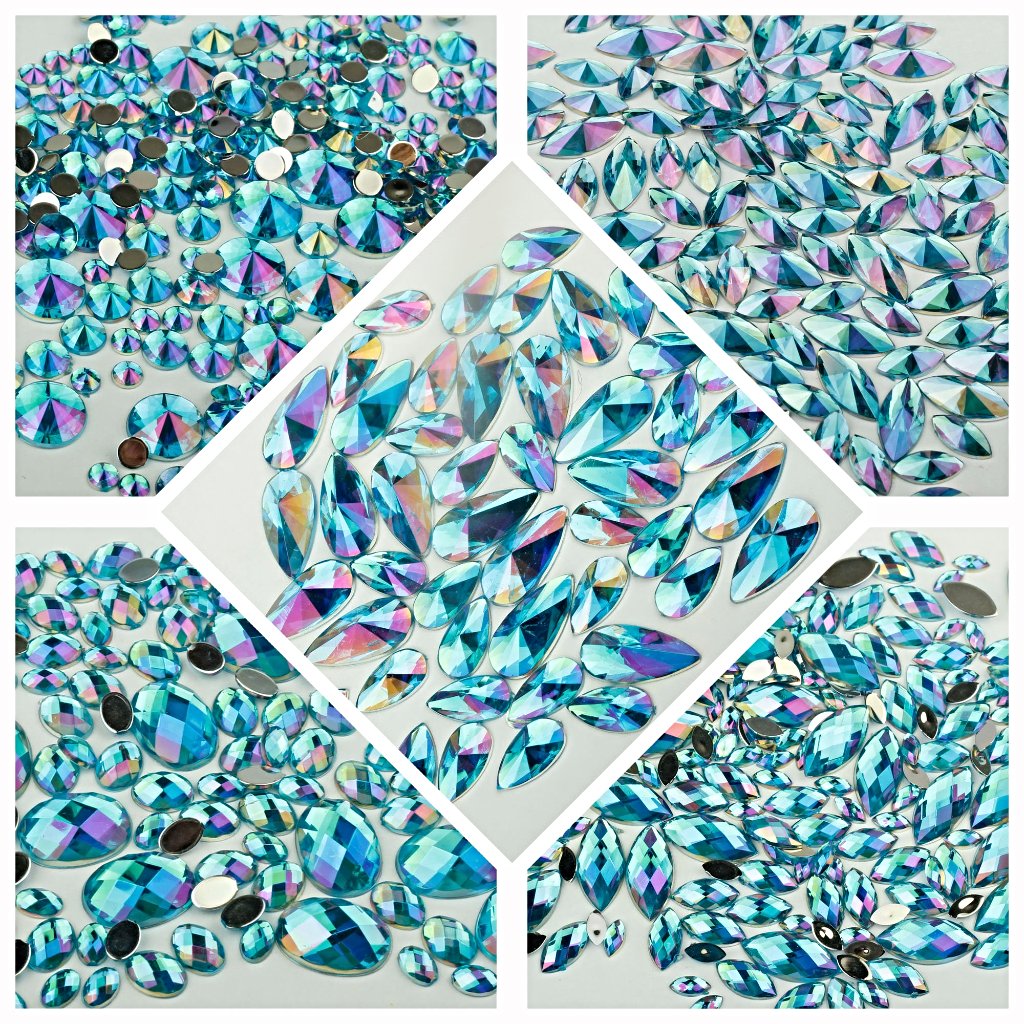 evol topaz iridescent blue face gems