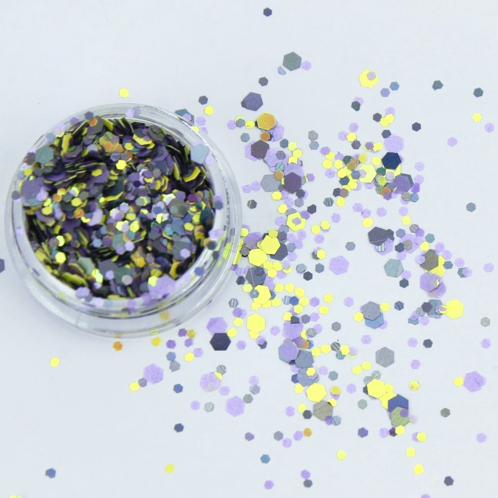 evol funky banana chunky festival face glitter mix