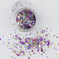 evol diva super bold and bright chunky face glitter mix