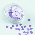 evol purple pearl heart glitter pot great for festivals