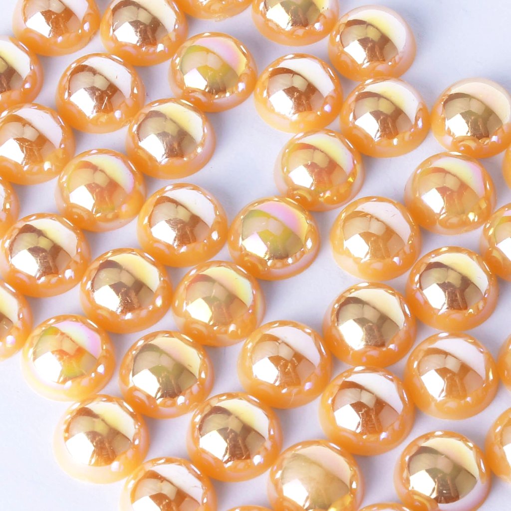 evol ab orange flat back pearls