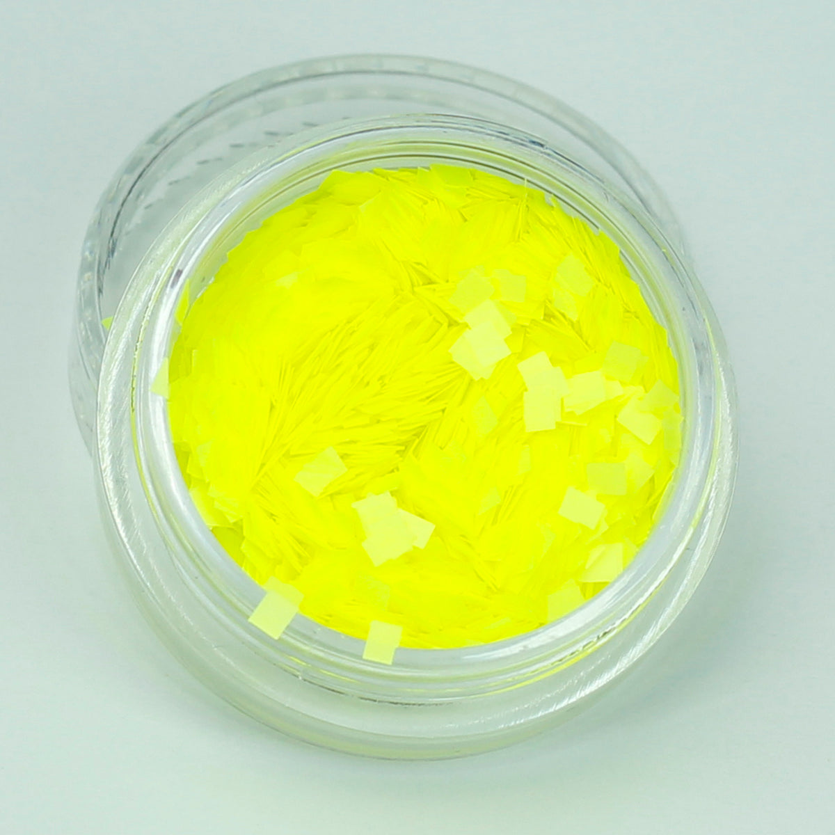 Fluorescent Yellow 1.5mm Square Cosmetic Glitter