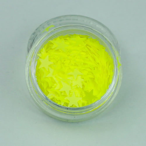 fluorescent uv yellow festival face glitter evol