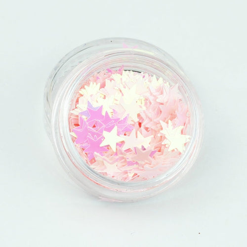 evol baby pink star shape festival glitter pot