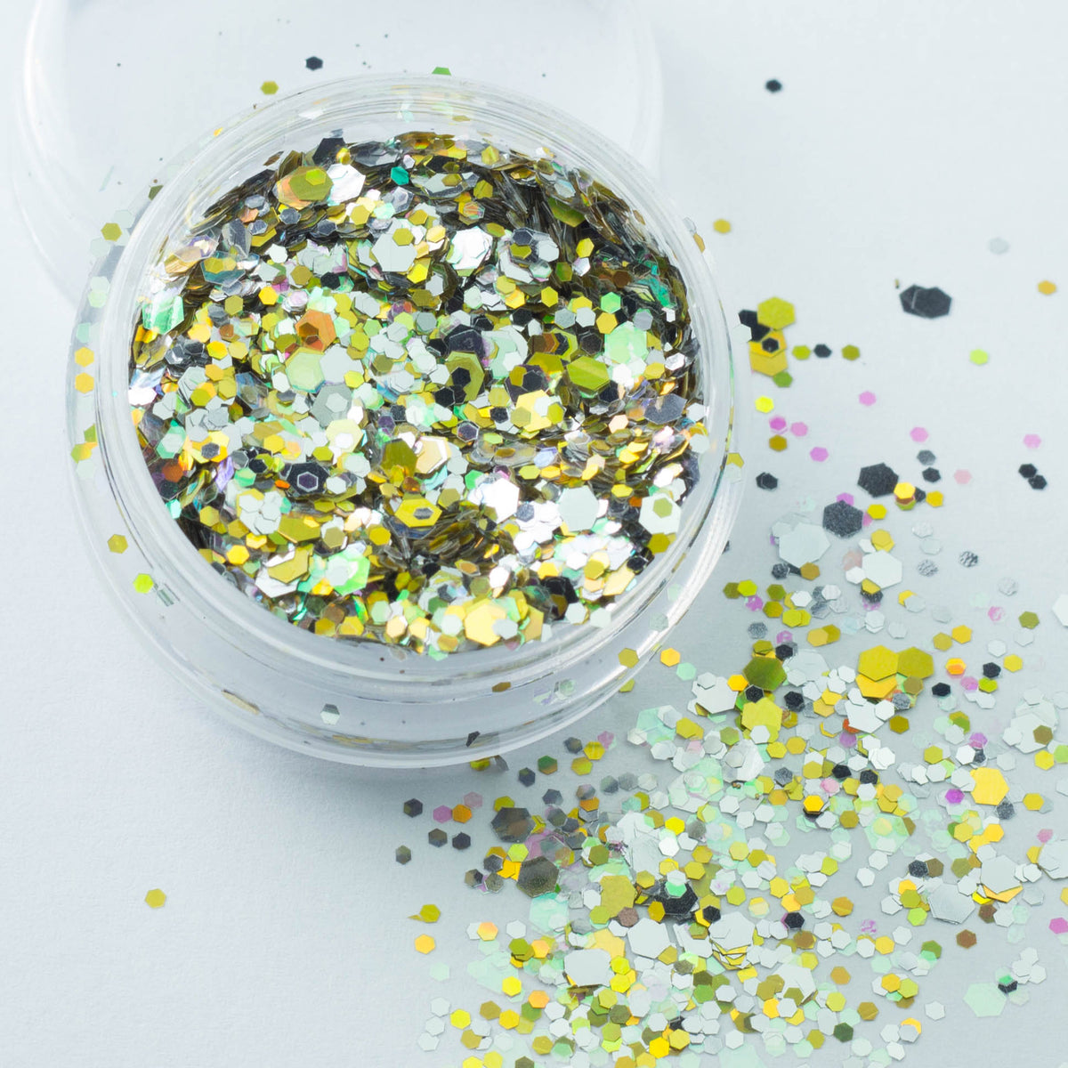 evol treasure gold chunky festival glitter mix big pot
