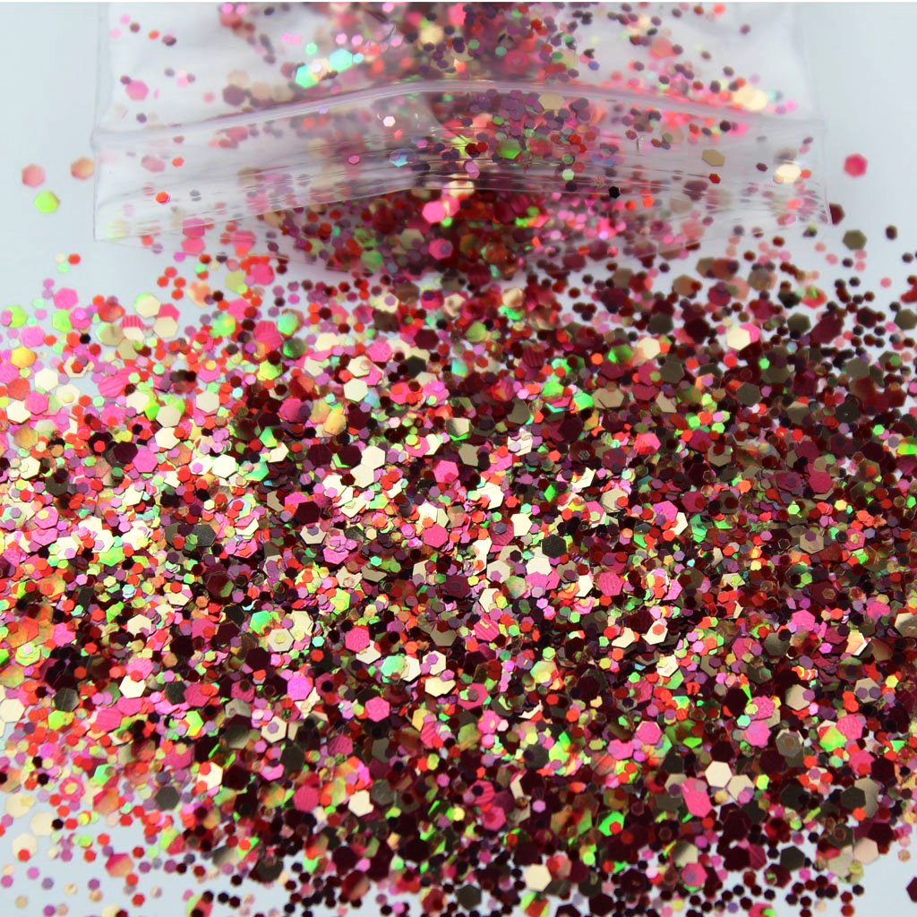 "Chinese Lantern" Chunky Cosmetic Glitter Mix
