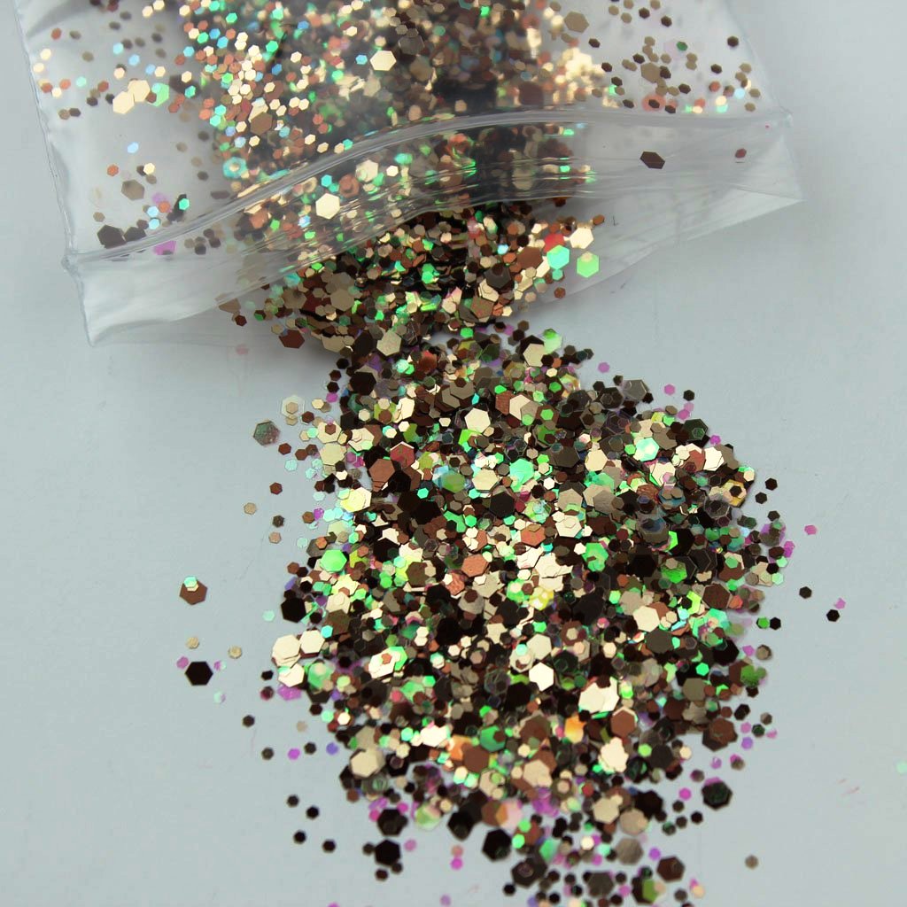 "Ochre Party" Chunky Cosmetic Glitter Mix