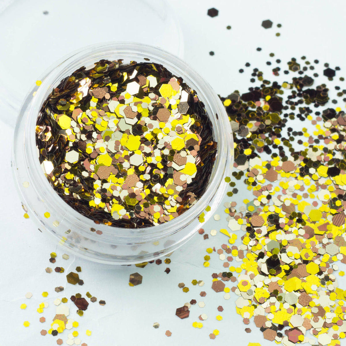 evol sundown gold chunky festival glitter mix big pot